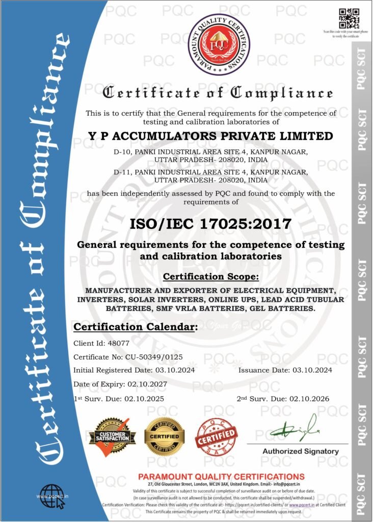 YP CERTIFICATE