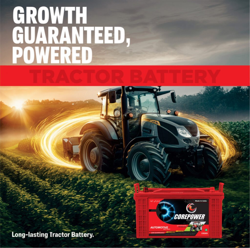 Tractor battery corepower battery